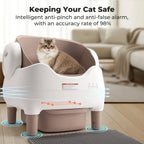 Self Cleaning Litter Box, Automatic Cat Litter Box with APP Control, Odor-Free  Large Waste Bin, Open-Top for Multi Cats - Image 3