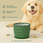 Silicone Slow Feeder Dog Bowl Cup - Anti-Slip Distraction Design for Small To Medium Breeds - Promotes Healthy Digestion - Image 6