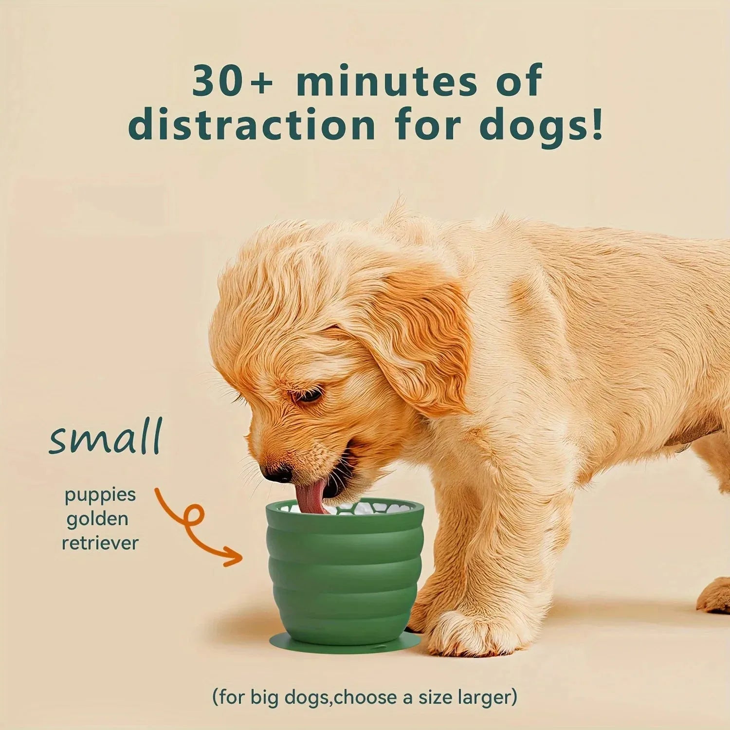 Silicone Slow Feeder Dog Bowl Cup - Anti-Slip Distraction Design for Small To Medium Breeds - Promotes Healthy Digestion - Image 8