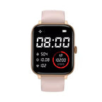 Nova Mart smart watch with 1.83-inch display showing heart rate and fitness tracking features on a sleek black band.