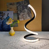 Two Nova Mart Spiral LED desk lamps with 3-color dimmable, eye-friendly lighting, featuring flexible spiral design.