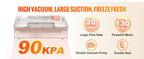 Nova Mart SucceBuy 90Kpa vacuum sealer with digital controls and 10 free sealing bags, ideal for kitchen food preservation.