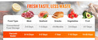 Nova Mart SucceBuy vacuum sealer with digital controls, shown with included sealing bags on a kitchen countertop.