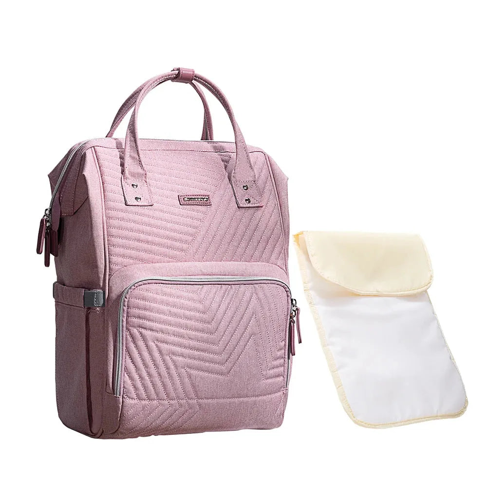 Nova Mart Sunveno diaper bag mommy backpack with nappy organizer, featuring multiple compartments and stylish design for parents.