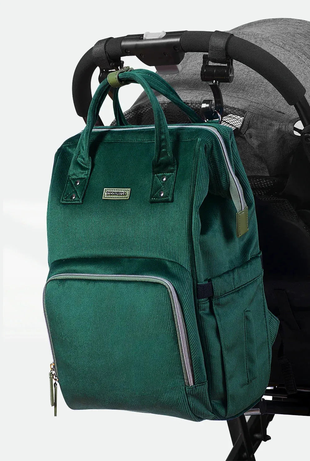 Nova Mart Sunveno diaper bag backpack with nappy organizer, spacious baby diaper bag for moms and parents, black color.