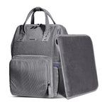 Sunveno diaper bag mommy backpack with nappy organizer, showcasing multiple compartments and practical design for parents.