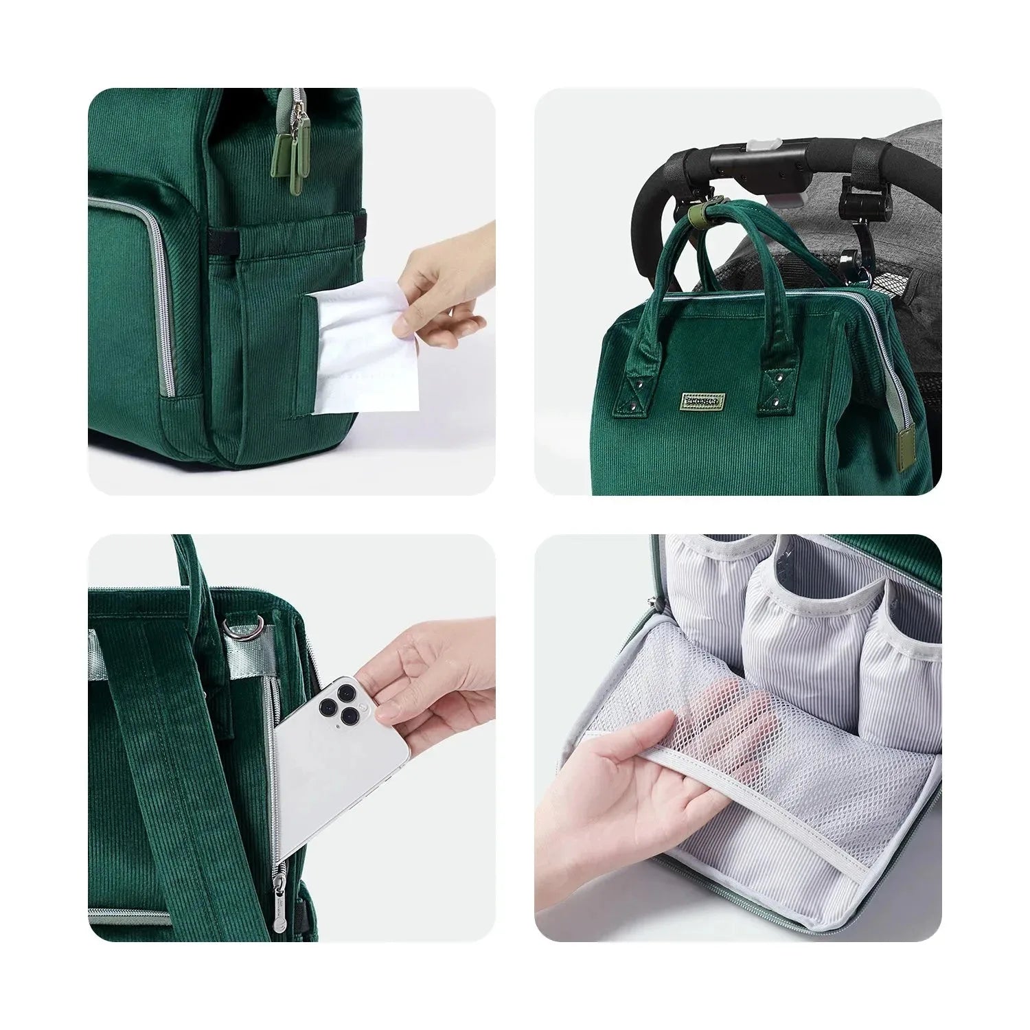 Nova Mart Sunveno diaper bag mommy backpack with nappy organizer, stylish and spacious diaper bag for parents and babies.