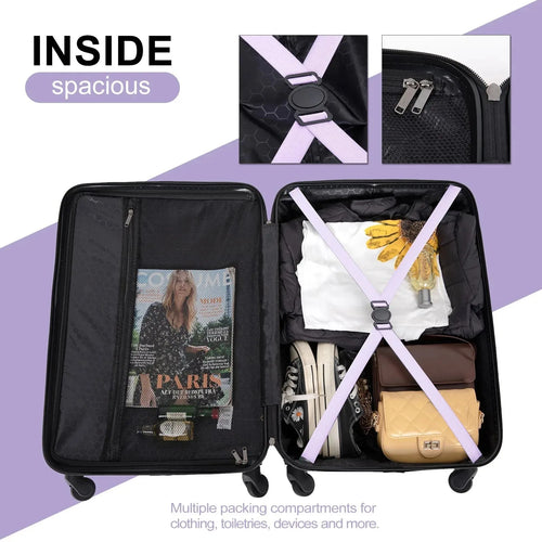 Travelhouse Hardside Luggage Set – Durable ABS TSA Lock 3-Piece