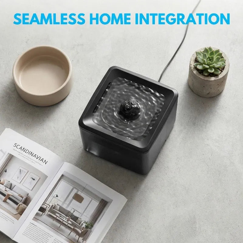 Nova Mart Ultra Silent Pet Drinking Fountain with 3800ML capacity, featuring circulating water and quiet operation for pets.
