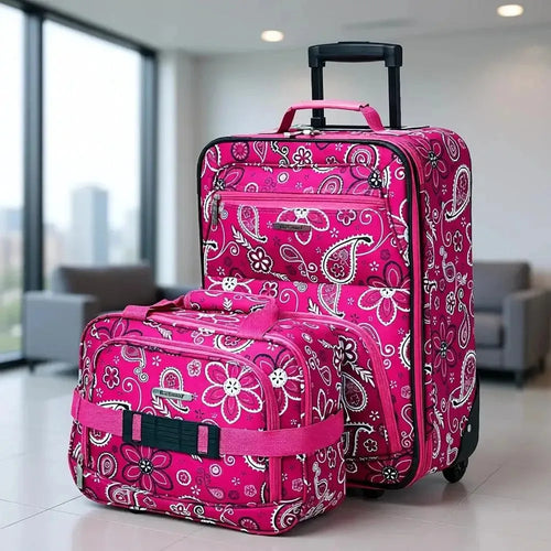 Upright Expandable 2-Piece Luggage Set – Expandable Design