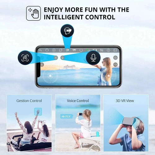 V13 Foldable RC Drone – 6K HD WiFi FPV Dual Camera