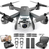 Nova Mart V14 Pro RC Drone with foldable design, 6K HD WiFi FPV camera, quadcopter with propellers and remote control.