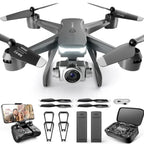 Nova Mart V14 Pro RC Drone with foldable design, 6K HD WiFi FPV camera, quadcopter with propellers and remote control.