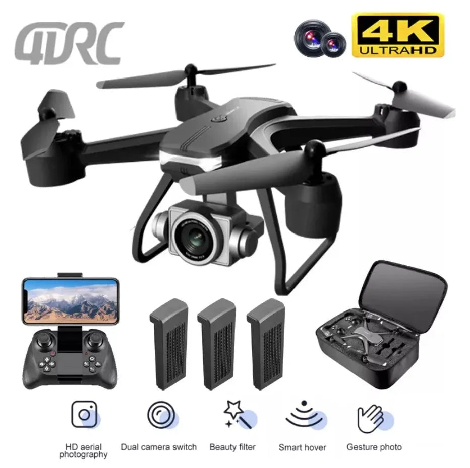 Nova Mart V14 Pro RC Drone with foldable design, 6K HD WiFi FPV camera and quadcopter features, ready for aerial photography.