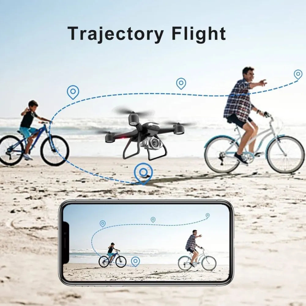 Nova Mart V14 Pro RC Drone with foldable design, 6K HD camera, WiFi FPV, ready for aerial photography and video.