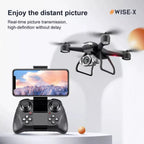 Nova Mart V14 Pro RC Drone with 6K HD WiFi FPV, foldable quadcopter, showcasing its compact design and camera setup.