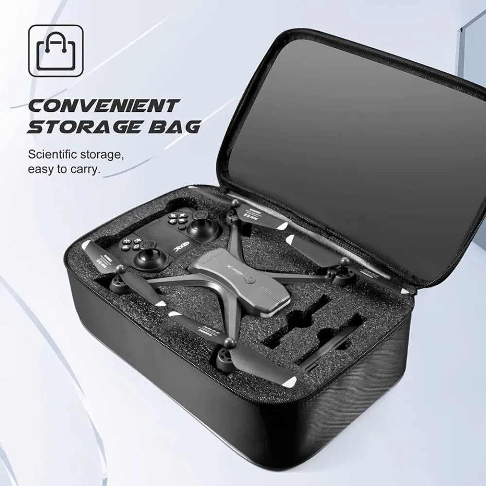 Nova Mart V14 Pro RC Drone with foldable design, 6K HD camera, WiFi FPV, and quadcopter features displayed in the image.