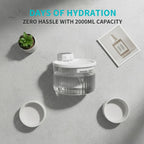 Wireless Pet Drinking Fountain by Nova Mart with 2000ML water capacity, showcasing the sleek, modern pet water dispenser.