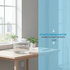 Wireless pet drinking fountain by Nova Mart with 2000ML capacity, auto water dispenser for pets, in a modern design.