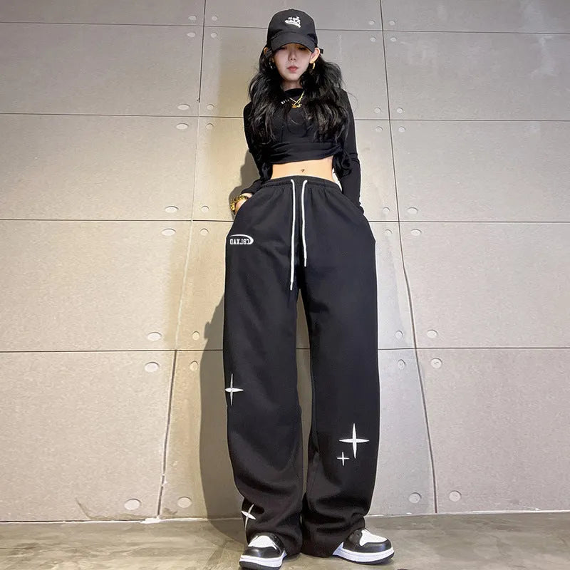 Women's ankle-tied two-purpose sweatpants by Nova Mart, shown in a relaxed fit with ankle ties and casual style.