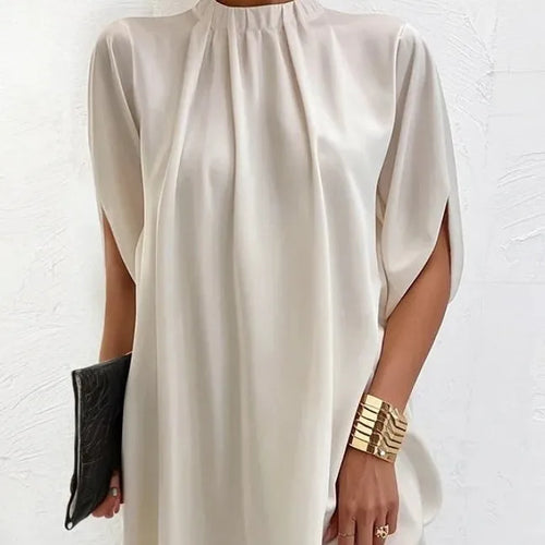 Women's Elegant Dress – Smooth Lightweight Polyester