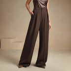 Women's high-waist slimming commuter pants by Nova Mart, featuring a sleek fit and elegant design in neutral fabric.