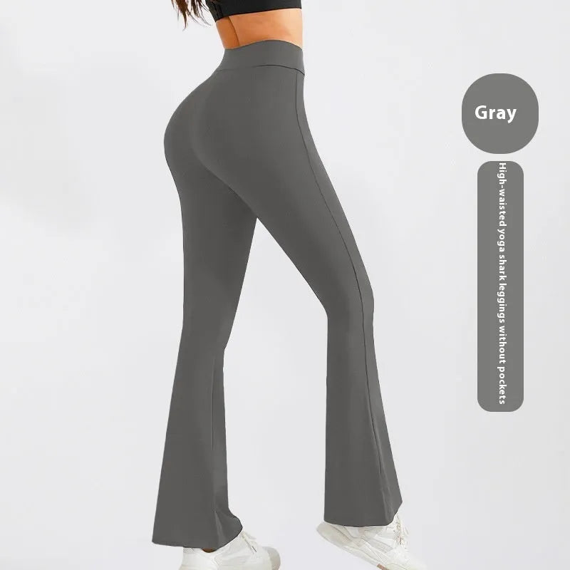 Women's high waist slimming flared yoga pants by Nova Mart, featuring a flattering fit and activewear style for workout and casual wear.