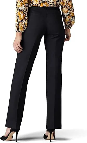 Women's high waist loose elastic straight casual pants by Nova Mart, shown in a relaxed fit with a comfortable waistband.