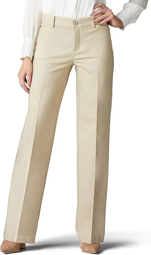 Women's High Waist Loose Elastic – Elastic Waistband Straight Leg