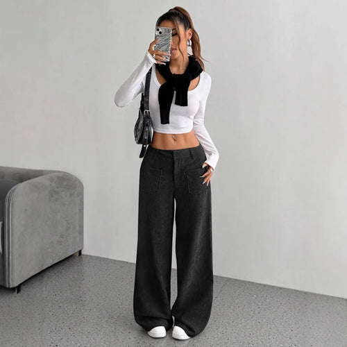 Women's Loose Corduroy Wide-Leg Pants – Soft Corduroy