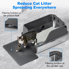 XL Stainless Steel Cat Litter Box – Side Opening Splash-Proof - Image 5