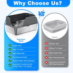 XL Stainless Steel Cat Litter Box – Side Opening Splash-Proof - Image 6