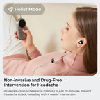 ZenoWell Luna Vagus Nerve Stimulator by Nova Mart, a wellness device for sleep and calm, shown in a sleek black design.